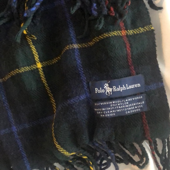 Polo Ralph Lauren Men’s checkered scarf like new - Picture 2 of 2